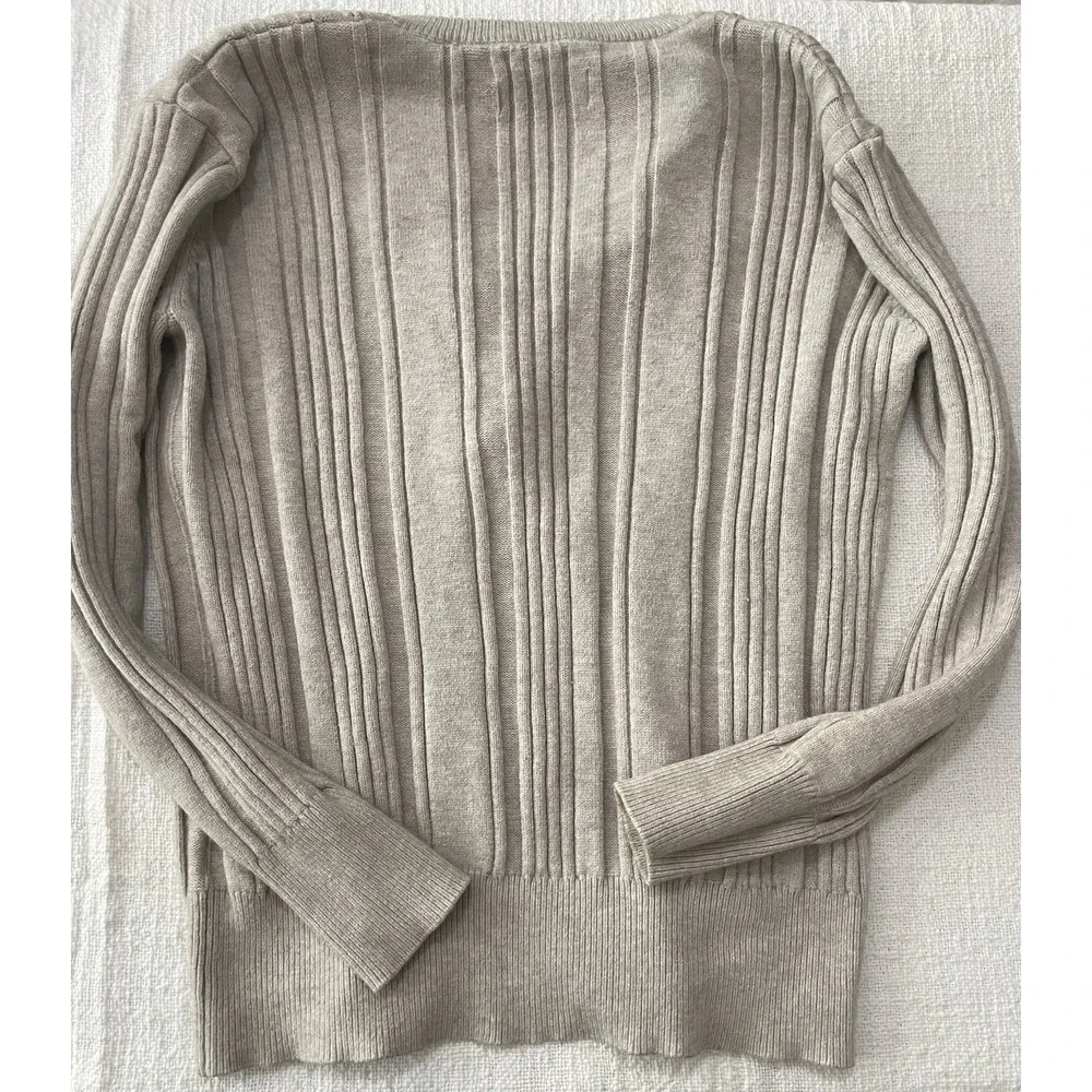 Montana Co Sweater Women's XL Off White‎ Cable knit Warm Western Lace Up